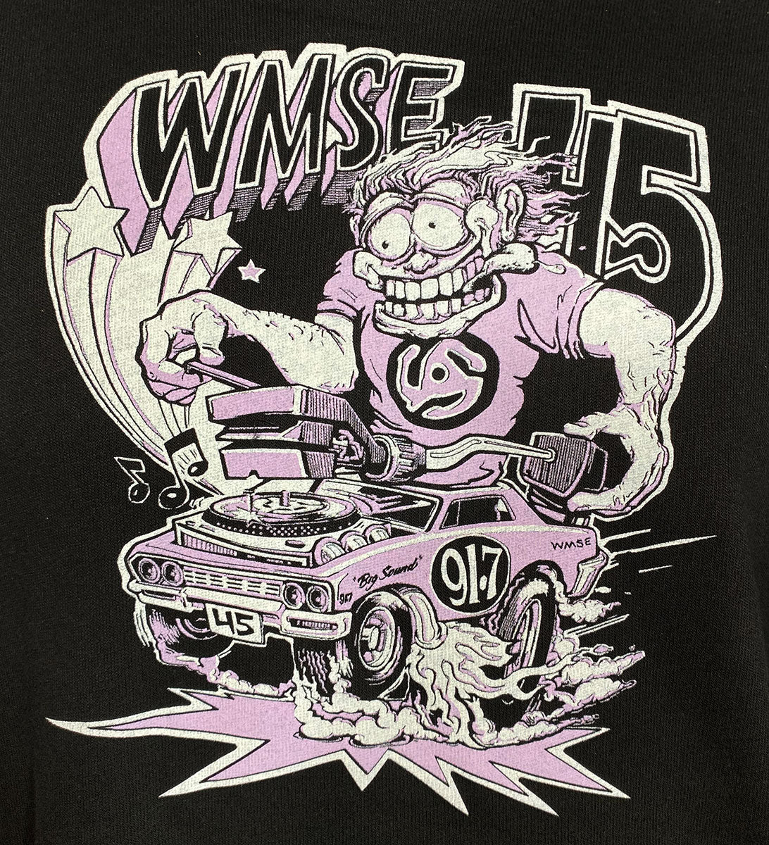 WMSE 45 "Big Sound" Black Pullover Hoodie