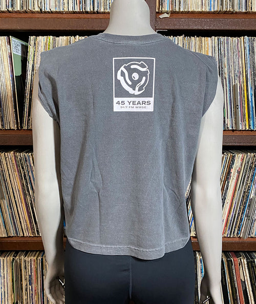Chicken Shack 91.7 Proof Women's Crop Tank Top Grey