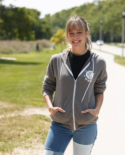 Community-Powered Zip Hoodie - Heather Grey