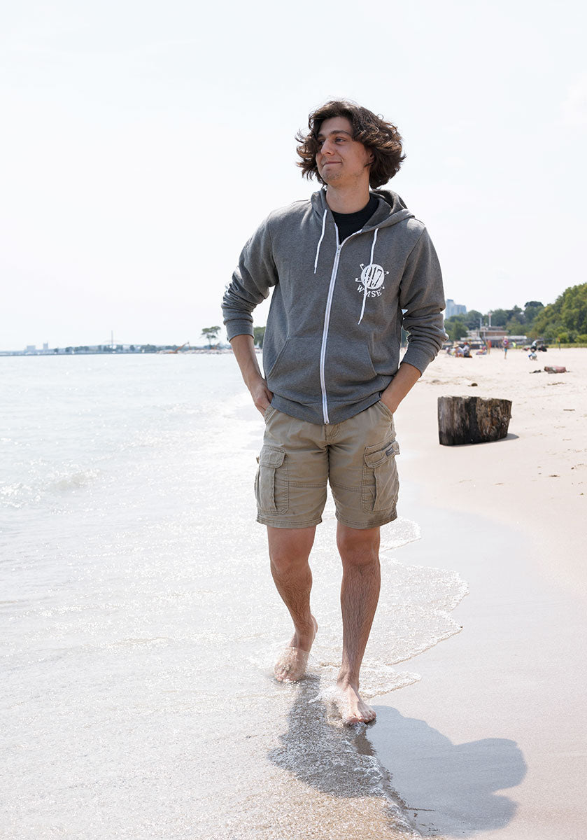 Community-Powered Zip Hoodie - Heather Grey