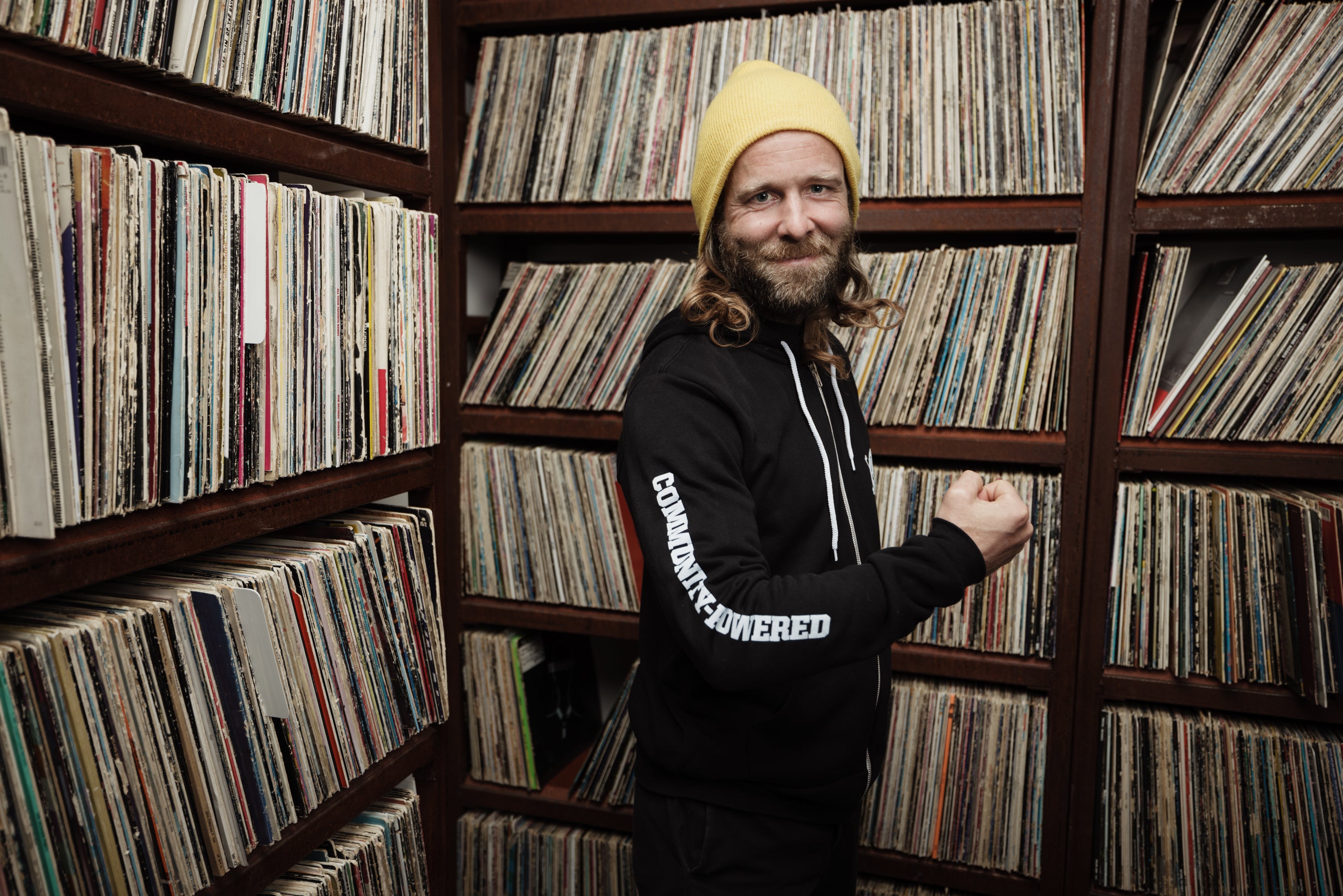 Community-Powered Zip Hoodie - Black