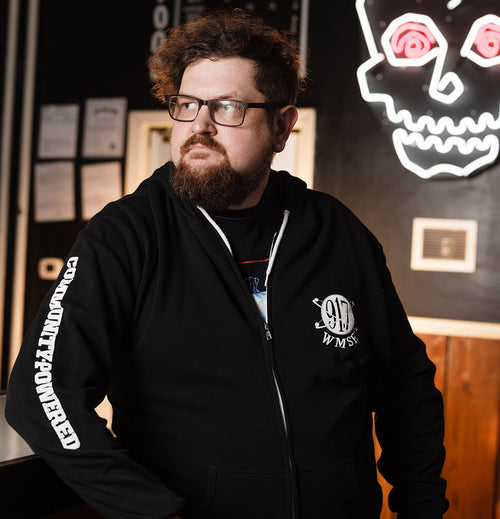 Community-Powered Zip Hoodie - Black