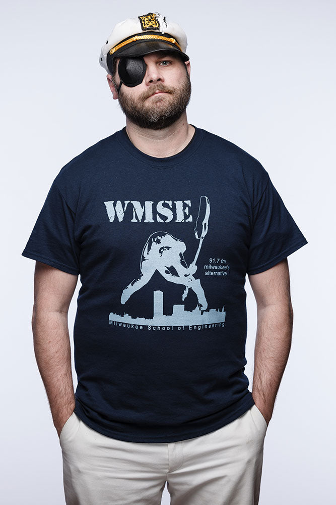 Classic WMSE Navy Guitar Smasher T-Shirt
