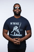 Classic WMSE Navy Guitar Smasher T-Shirt
