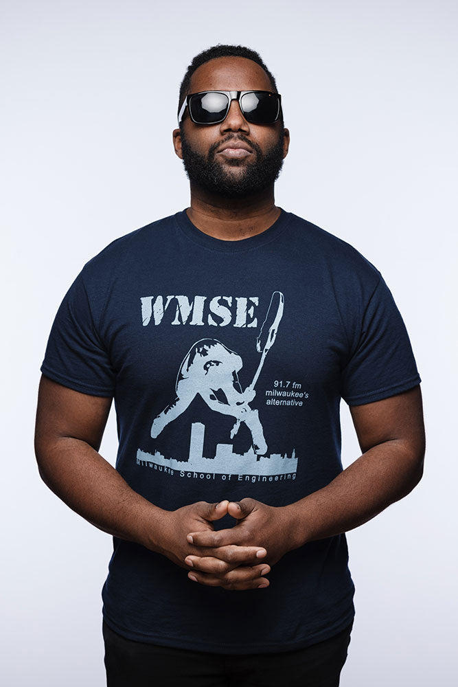 - Classic Navy Blue WMSE Smasher T-Shirt - SALE!!! WMSE
