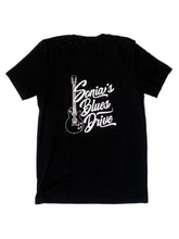 Load image into Gallery viewer, Sonia’s Blues Drive Black T-Shirt