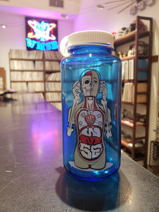 "Music is the Heart" 32oz Blue Nalgenen Water Bottle